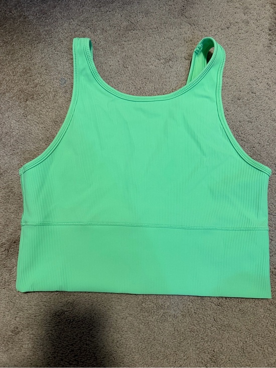 lululemon athletica Other - Lululemon Neon Green Reversible Ribbed Sports Bra